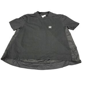 Adidas Roomy Women Tee Loose Fit Black Size Small